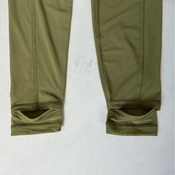 NWT Lululemon Nulu and Crisscross Mesh Stirrup Tight Leggings, Bronze Green - Picture 10 of 15